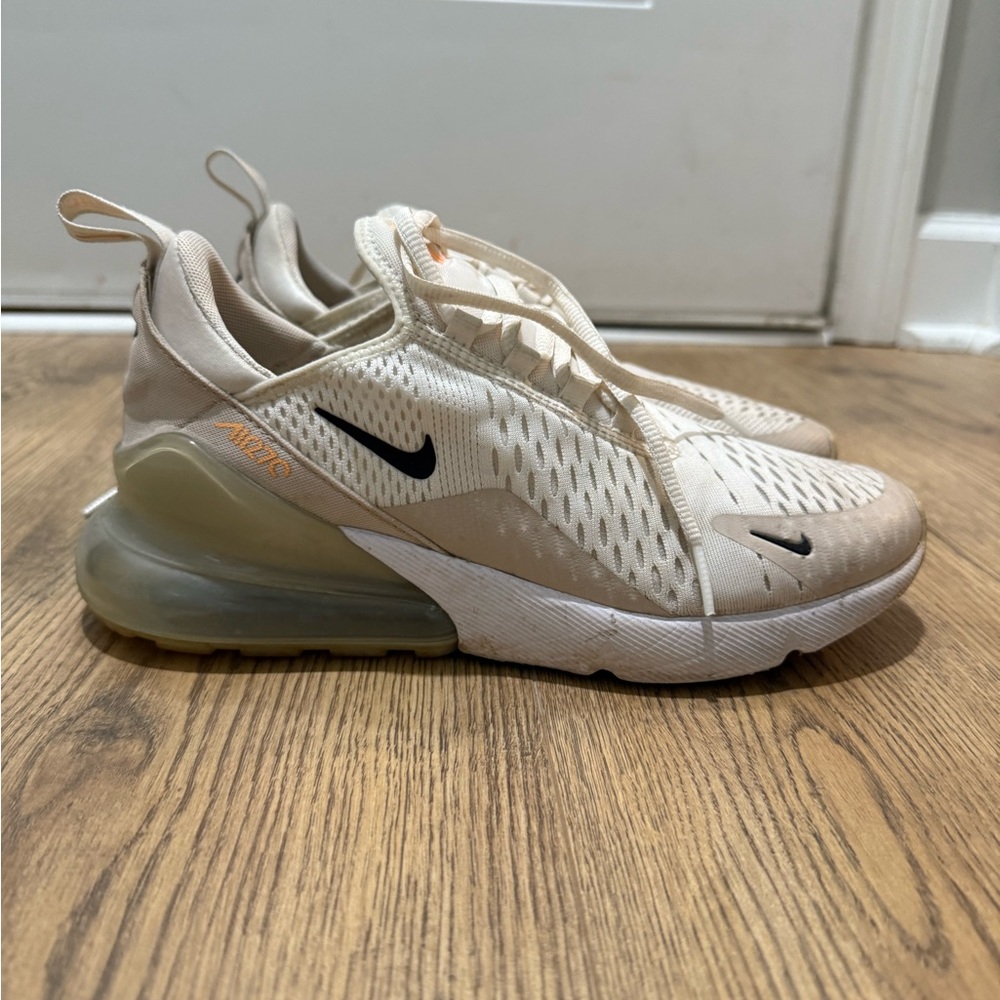 Nike Air Max 270 Cream and Black Sneakers